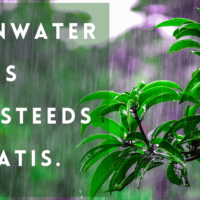 EvenDelen.be Regenwater is nog steeds gratis.