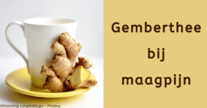 EvenDelen.be Gemberthee bij maagpijn