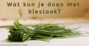 EvenDelen.be Bieslook gebruiken