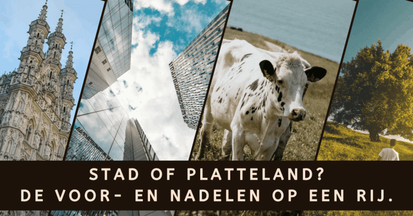EvenDelen.be Stad of Platteland