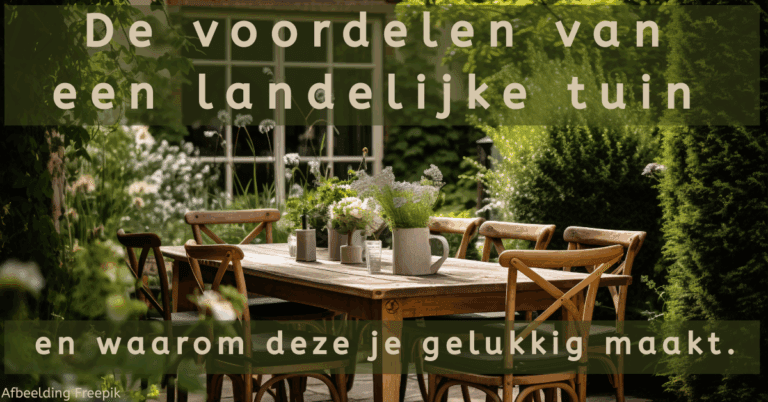 EvenDelen.be Voordelen landelijke tuin
