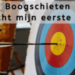 EvenDelen.be Boogschieten mijn eerste boog.