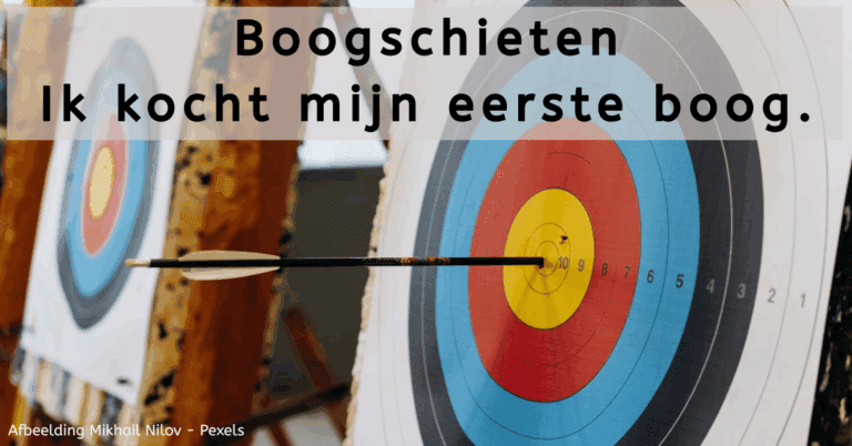 EvenDelen.be Boogschieten mijn eerste boog.